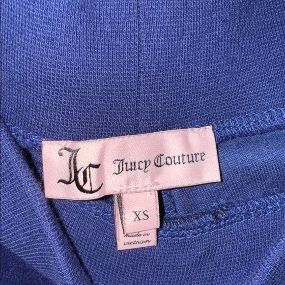 Juicy Couture Royal Blue Velour Sweatpants with Logo - Picture 4 of 4